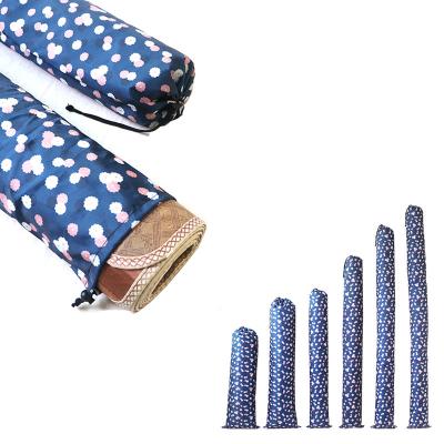 China Dustproof and Moisture-Proof Straw Mat Drawstring Bag Custom Tubular Folding Mat Binding Oxford Cloth Straw Storage Mat Binding Bag for sale