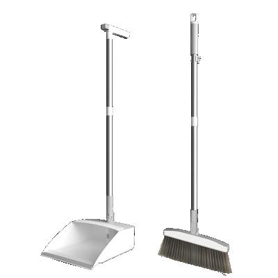 China Home Innovative Household Multifunctional 360 Rotation 5 in 1 Cleaning Tool with Long Metal Handle Broom and Dustpan Combination for sale