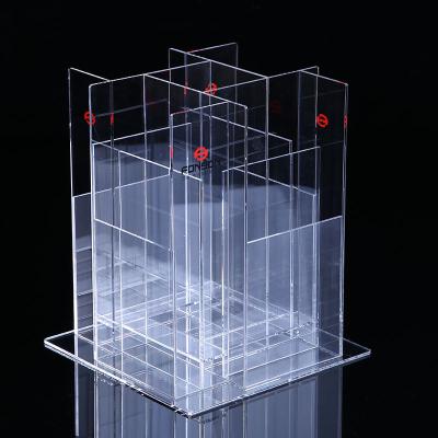 China Handmade Hot Selling Magazine Display Stand Acrylic Clear Book Document Display Stand for sale