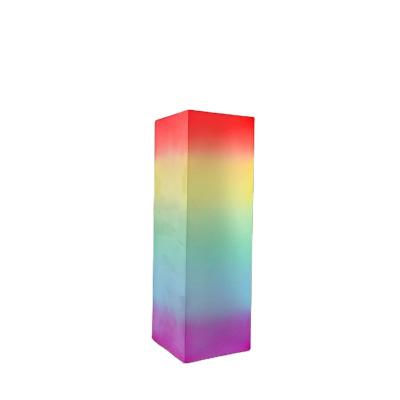 China Handmade Acrylic Glass Multi Color Cube Physics Toy And Desktop Decor for sale