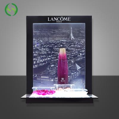 China Design Handmade Countertop Fashion Acrylic Cosmetic Display Stand for sale