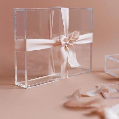 China Wholesale Viable Clear Acrylic Plastic Display Box Plexiglass Gift Box for sale