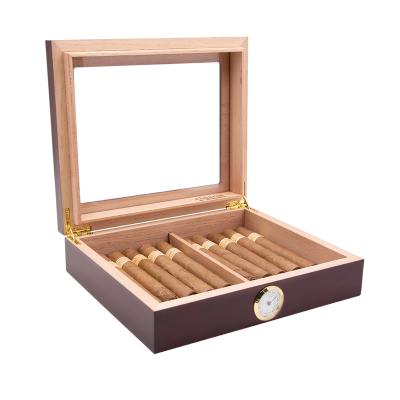 China Handmade Wholesale Countertop Humidor Cigar Watch Box Cigar Humidor Manufacturer for sale