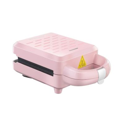 China Multifunctional Pink Mini Waffle Maker Breakfast Toaster Not Easily Cleaned 3 in 1 Stick Sandwich Makers for sale