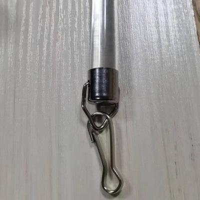 China CLASSIC High Quality Acrylic Window Accessories Manual Bar Curtain Rod Wand for sale