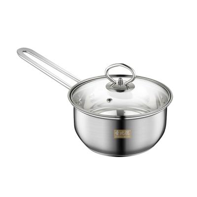 China Sustainable stainless steel milk pan pans pans pans sauce cookware Koreasoup cookingFry pot for sale