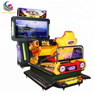 China Indoor Amusement 3D Metal Frame Dynamic Center Full LCD Motorcycle Arcade Machine For Game Air Raid 55