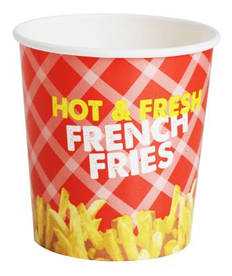 China Manufacturer customized french fires cups potato chips container food grade paper cups ice cream cup for sale