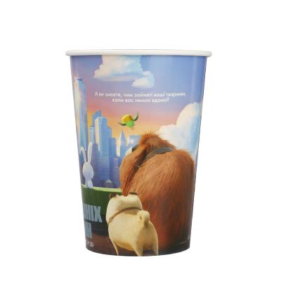 China Custom printing disposable paper popcorn buckets take away food container french fires cups eco-friendly for sale