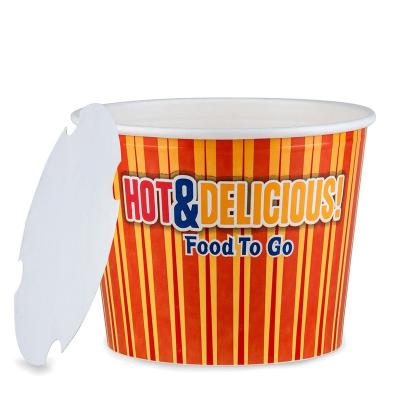 China Factory custom 130oz Take-away Disposable Fried Chicken Paper Buckets paper tubs for sale