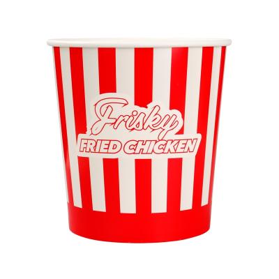 China Factory price disposable paper fired chicken buckets popcorn cups eco friendly paper tubs for sale