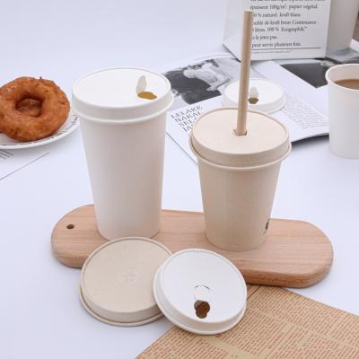 China Manufacturer Biodegradable food grade paper cups coffee cup with lid cold drink cups custom logo for sale