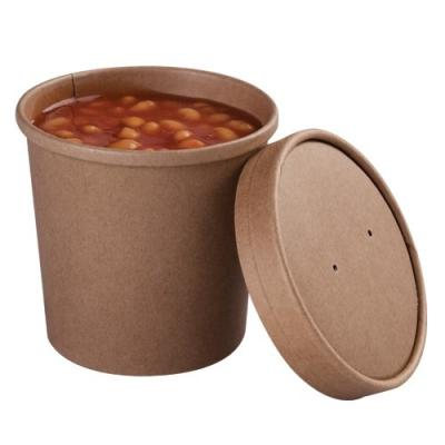 China Wholesale eco friendly paper soup bowls 8oz 12oz 16oz 20oz 26oz 32oz soup cups with paper lids for sale