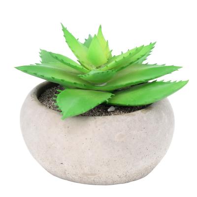 China HuiCai Wholesale Indoor Outdoor Plant Decoration Hotel Home Decor Face Small Green Succulent Artificial Plants For Garden for sale