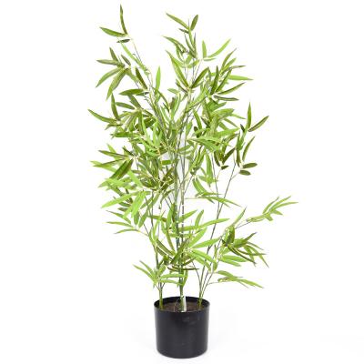 China Large Indoor Outdoor Decoration BSCI BEPI GRS Certification Green Artificial Bamboo Tree Plant Decoration for sale