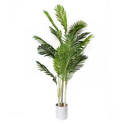 China 90-150cm Peva Material Outdoor Indoor Tropical Decoration Palm Plant Artificial Large Bonsai Trees for sale