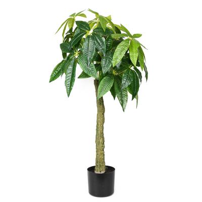 China Factory price indoor high simulation decoration money plant artificial rich tree bonsai for decoration for sale