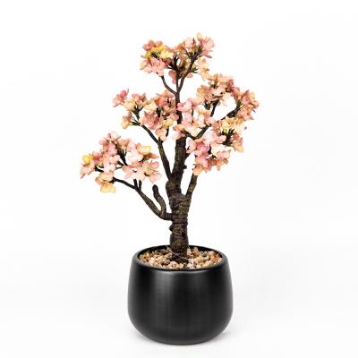 China HuiCai 38cm Artificial Flower Tree Bonsai Decor Indoor Outdoor Realistic Outdoor Wedding Decoration Small for sale