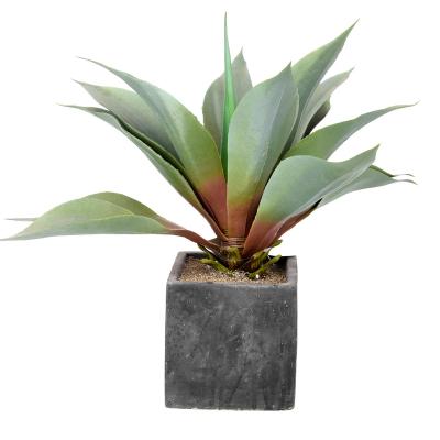 China Indor Decoration Large Aloe Simulation Indoor American Succulent Artificial Agave Plants Potted Natural HuiCai Decor for sale