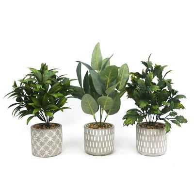 China Indor Decoration HuiCai Factory Wholesale Fake Plant Guangdong Green Plant Set UV Artificial Manufacturer for sale