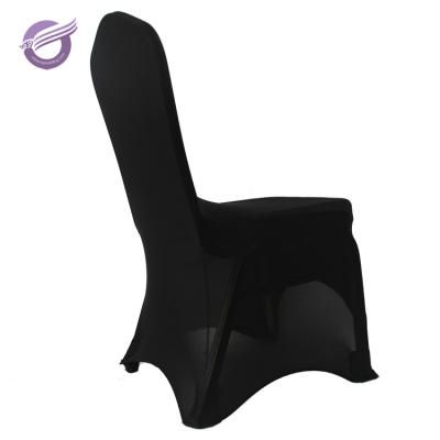 China YT00313 Black Cheap Wholesale Wedding Plain Banquet Spandex Chair Cover for sale