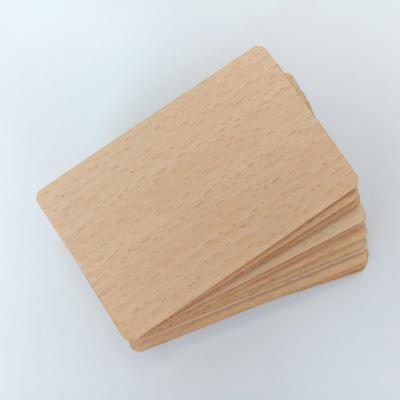 China NFC 213/216 RFID Beech Blank Digital Wood Business Card Waterproof/Waterproof New Products DIY Opens Laser Engraving New Materials for sale