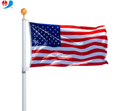 China Printing Good Quality Aluminum Telescopic Flag Pole 16FT/20FT/25FT Supplier for sale