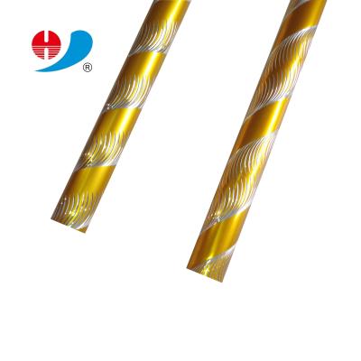 China curtain rod factory price anodized aluminum etching pipe curtain rods/poles for sale