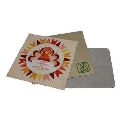 China Viable Customized Logo Microfiber Glasses Microfiber Sunglasses Cleaning Cloth for sale