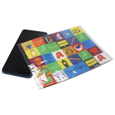 China Viable Display Microfiber Smart Phone Cleaning Cloth Logo for sale