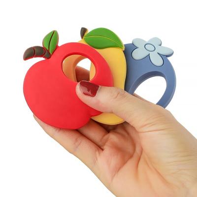 China Toy Silicone Teether Cartoon Fruits Food Grade Soft Silicone DIY Chains Toys For Teeth Rod Baby Teethers Gifts Tiny for sale