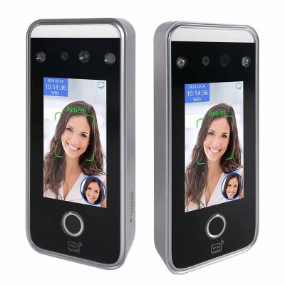 China Motion Detection 4.3 Inch Time Clock Fingerprint AI Recognition Time Attendance Access Control Facial Device for sale