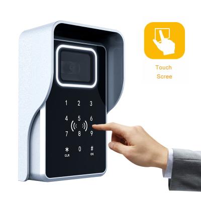 China Tempered glass sdk qr code reader rfid card tcp/ip wireless nfc reader (code window) numeric keypad free access control for sale