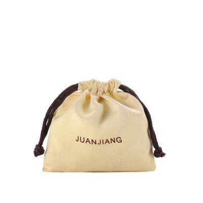 중국 100% Eco Friendly Brown Color Drawstring Shopping Bags Eco Friendly With Logo Custom Service 판매용