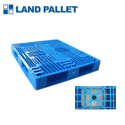 China Wholesale 1200x1000 Single Faced HDPE Plastic Racking Euro Use Heavy Duty Industrial Reifnfored Durable Steel Single Faced HDPE Pallet With Best Price for sale