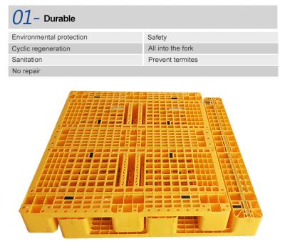 China Factory Price Single Faced HDPE 1200*1000 Plastic Pallets For Sale for sale