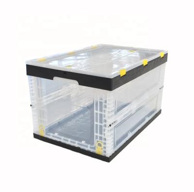 China Viable Hot Sale Transparent Folding Plastic Storage Boxes for sale