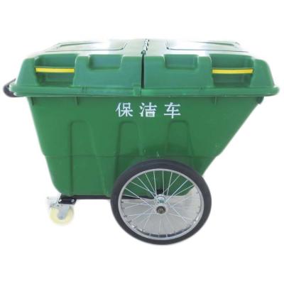 China 400 liter viable plastic waste bin, big size plastic trash can and large waste bin on sale for sale