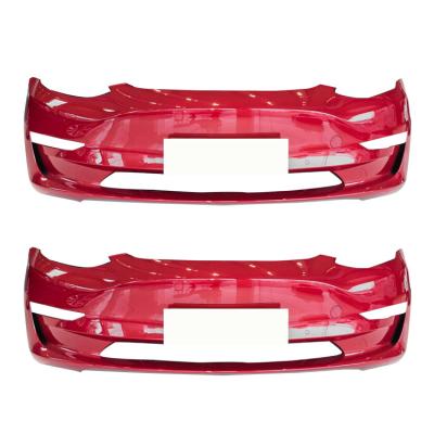 China High Quality Red Product pp Front Bumper Kit Body Kits Accessories Parts For Tesla Model 3 Front Bumper for sale