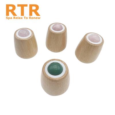 China Comfortable OEM ODM Cork Roller Massager Ball Yoga Massage Balls Muscles Wood Bamboo Massage Ball for sale