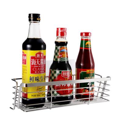 China Wall Mounted Type Amazon Min Hot Sales Good Quality 304 Stainless Steel Metal Spice Rack for sale