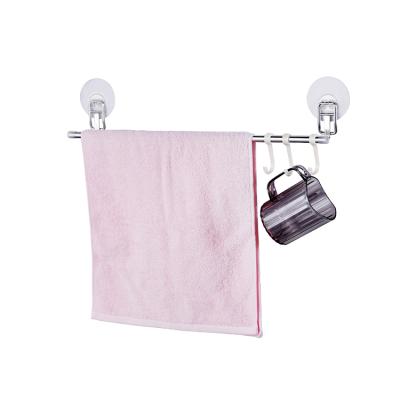 China Fashion Europe Hot Sales Rustproof 304 Stainless Steel Single Bathroom Towel Shelf With Hook for sale