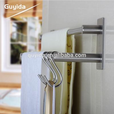 China With new hook fashion reach approval double towel rack bathroom accessories hanger sus304 towel holder for sale