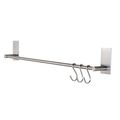 China Modern Design 304 Stainless Steel Bathroom Single Stocked Towel Rack Rack Organizer for sale