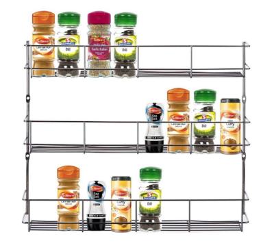 China Metal 3 or 4 Tier Spice Rack Cabinet Door Cabinet and Spice Rack Stocked Shelving for sale