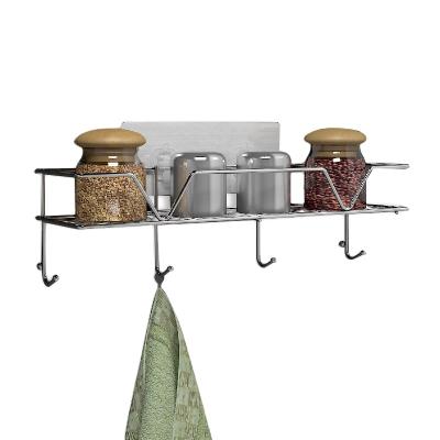 China No Nails Stainless No Drill No Nails Removable Kitchen Shelf Organizer for sale