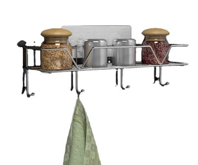 China Sustainable Stainless Steel No Drill No No Holes Removable Reusable Kitchen Shelf for sale