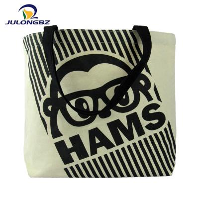 China Organic Cotton Canvas Reusable Canvas Tote Reusable Handled Shopping Custom Shopping Bag With Custom Logo for sale