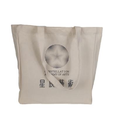 China Handled eco bag custom printed to reuse large single bulk reusable canvas cotton shopping bag with logo for sale