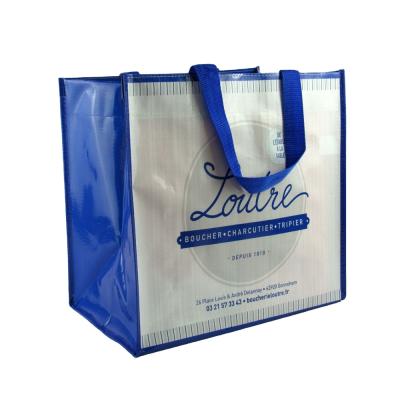 China Cute Handled Custom Cheap Reusable Packaging Recycle Transparent PP Woven Bag Wholesale for sale